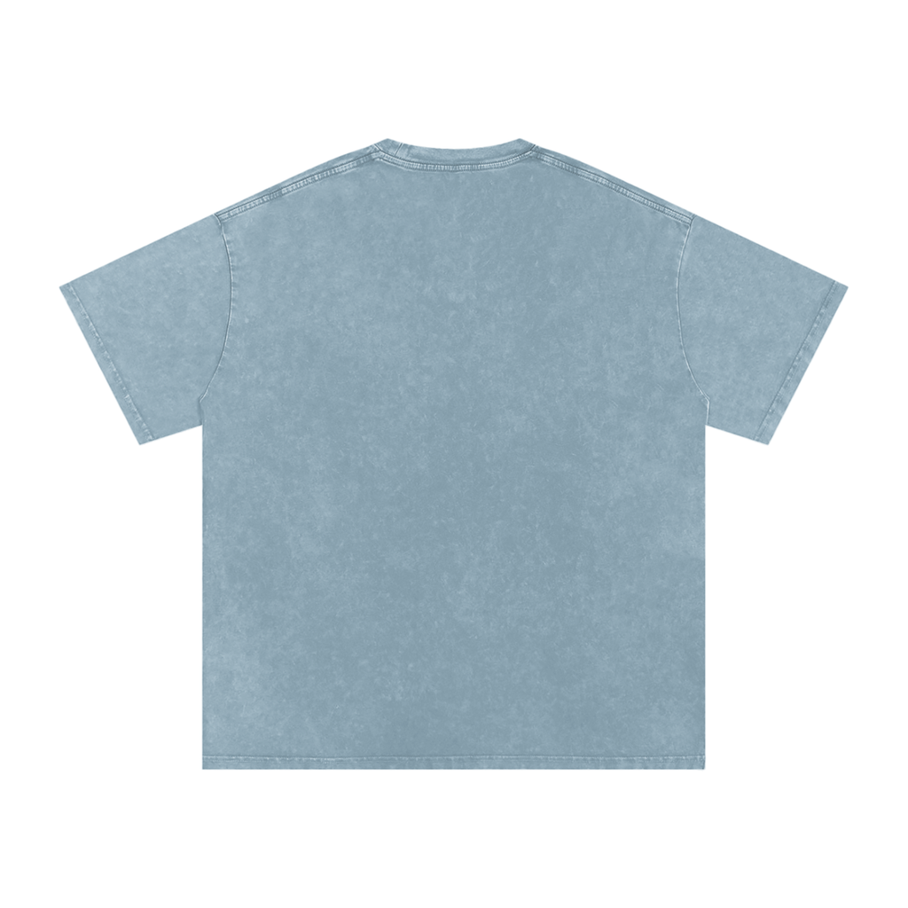 Retro Sci-Fi Snow Washed Oversized T-Shirt | 1960s Pulp Magazine Style